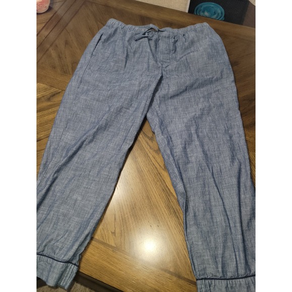 Lands' End Other - Lands End Mens Blue Cotton Chambray Pajama Pants Lg 36-38 Waist 544152